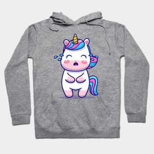 Cute Unicorn Crying Hoodie